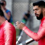 Lionel Messi and Luis Suarez