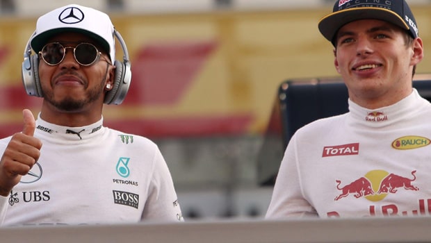 Lewis Hamilton and Max Verstappen F1